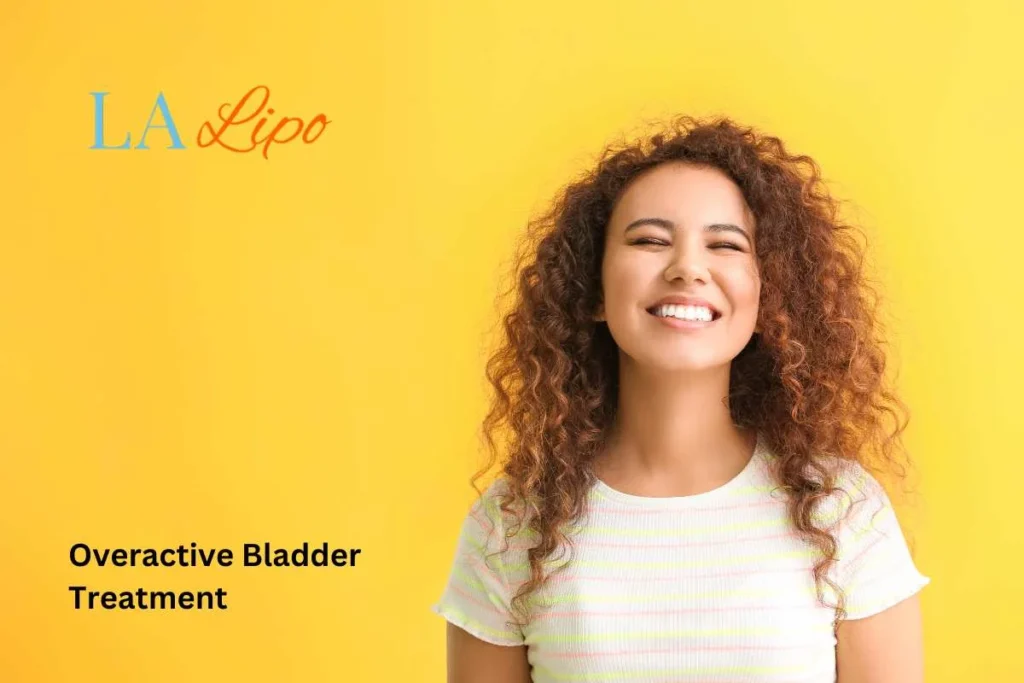 woman smiling about overactive bladder treatment Reigate solutions