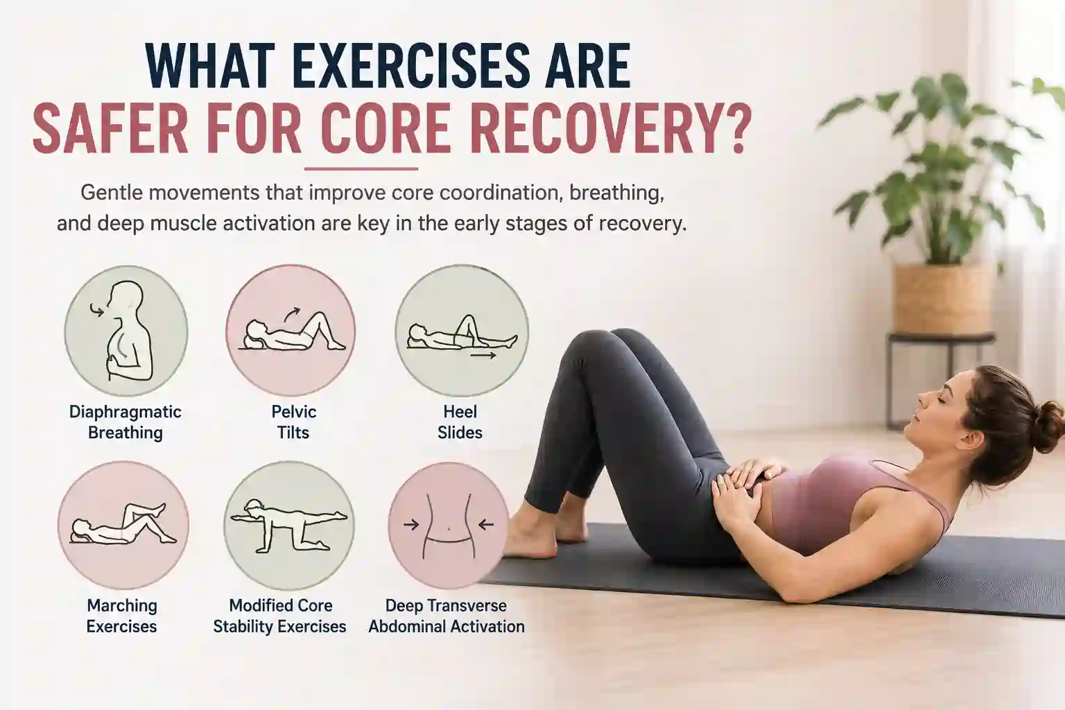 Which exercises may help diastasis recti Reigate?