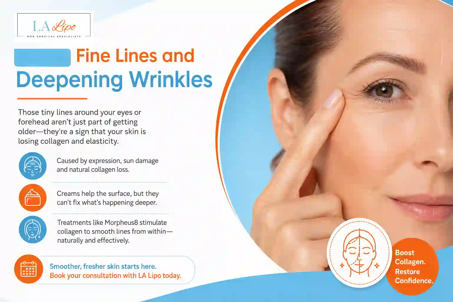 Sign #2: Fine Lines and Deepening Wrinkles Reigate
